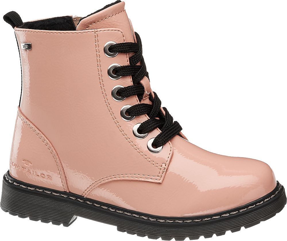 Deichmann - Tom Tailor Světle růžová kotníková obuv Tom Tailor se zipem s TEX membránou 35 světle růžová - obrázek 1