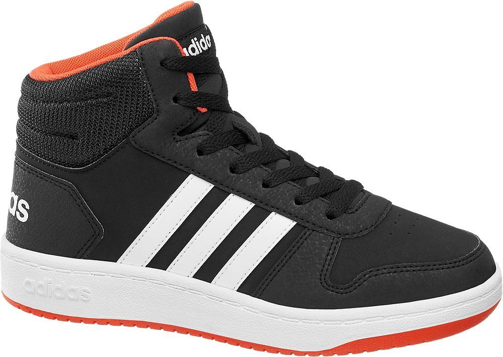 Deichmann - adidas Černé kotníkové tenisky Adidas Hoops Mid 2.0 K 36 černá - obrázek 1