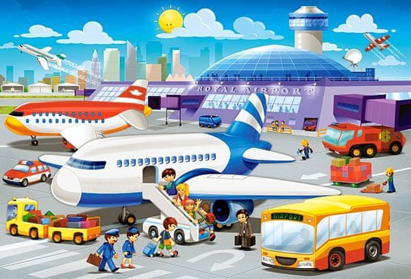 CASTORLAND Puzzle Na letišti MAXI 40 dílků - obrázek 1
