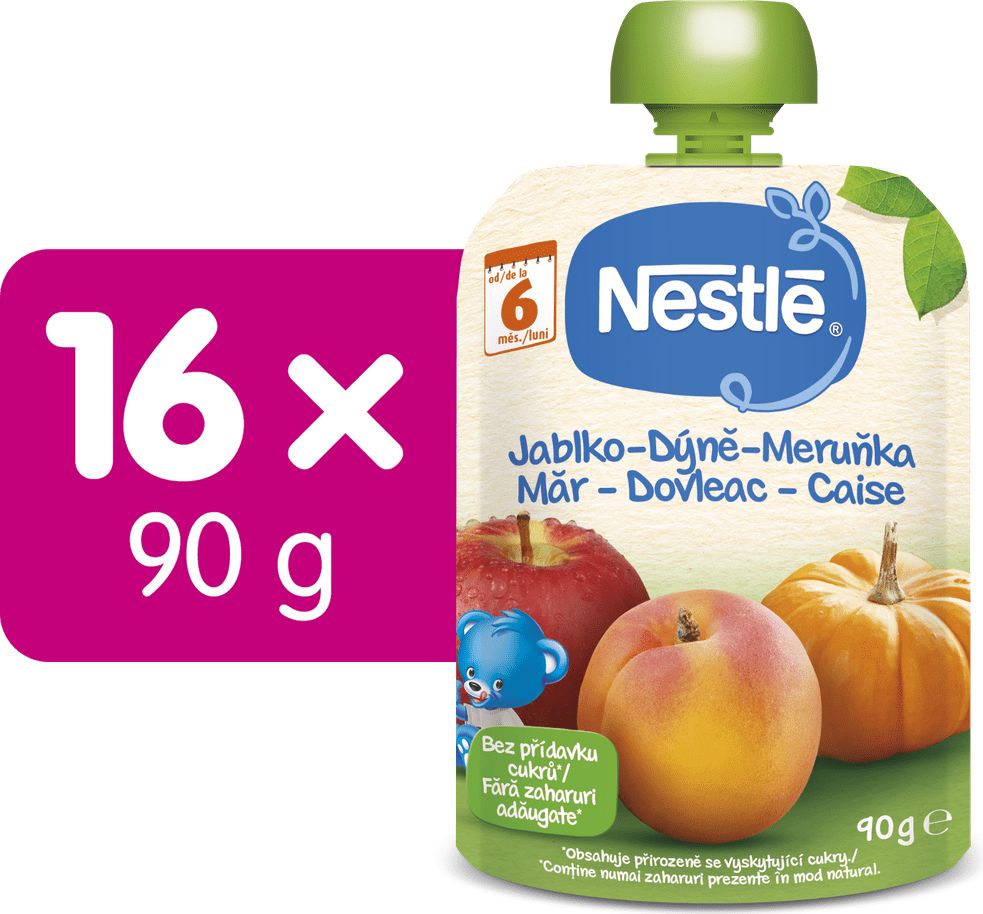 Nestlé kapsička Jablko Dýně Meruňka 16x90g - obrázek 1