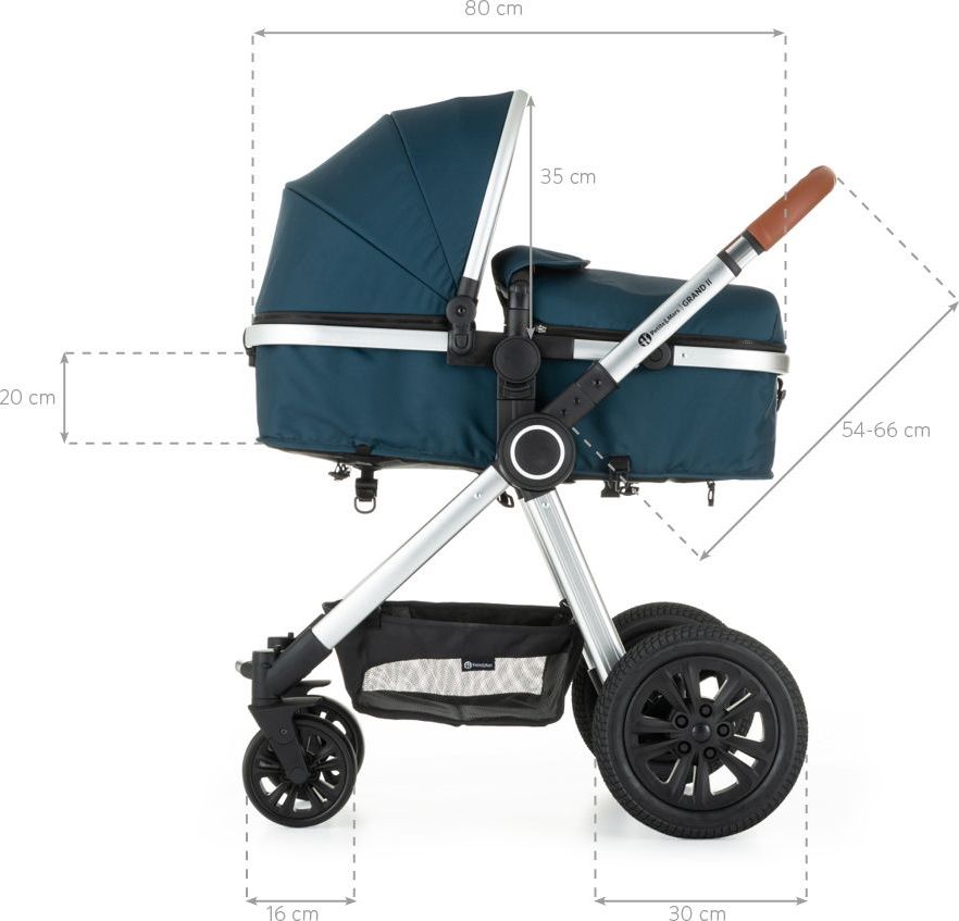 Kočárek kombinovaný 3v1 Grand II Platinum Indigo Petite&Mars 2020 - obrázek 10