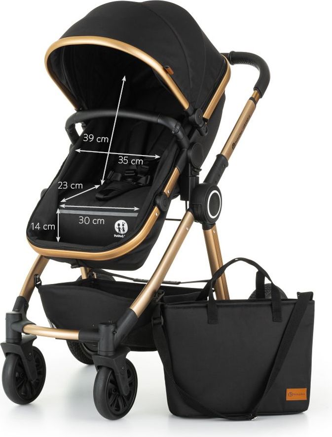 Kočárek kombinovaný 3v1 Grand II Golden Ebony Petite&Mars 2020 - obrázek 13