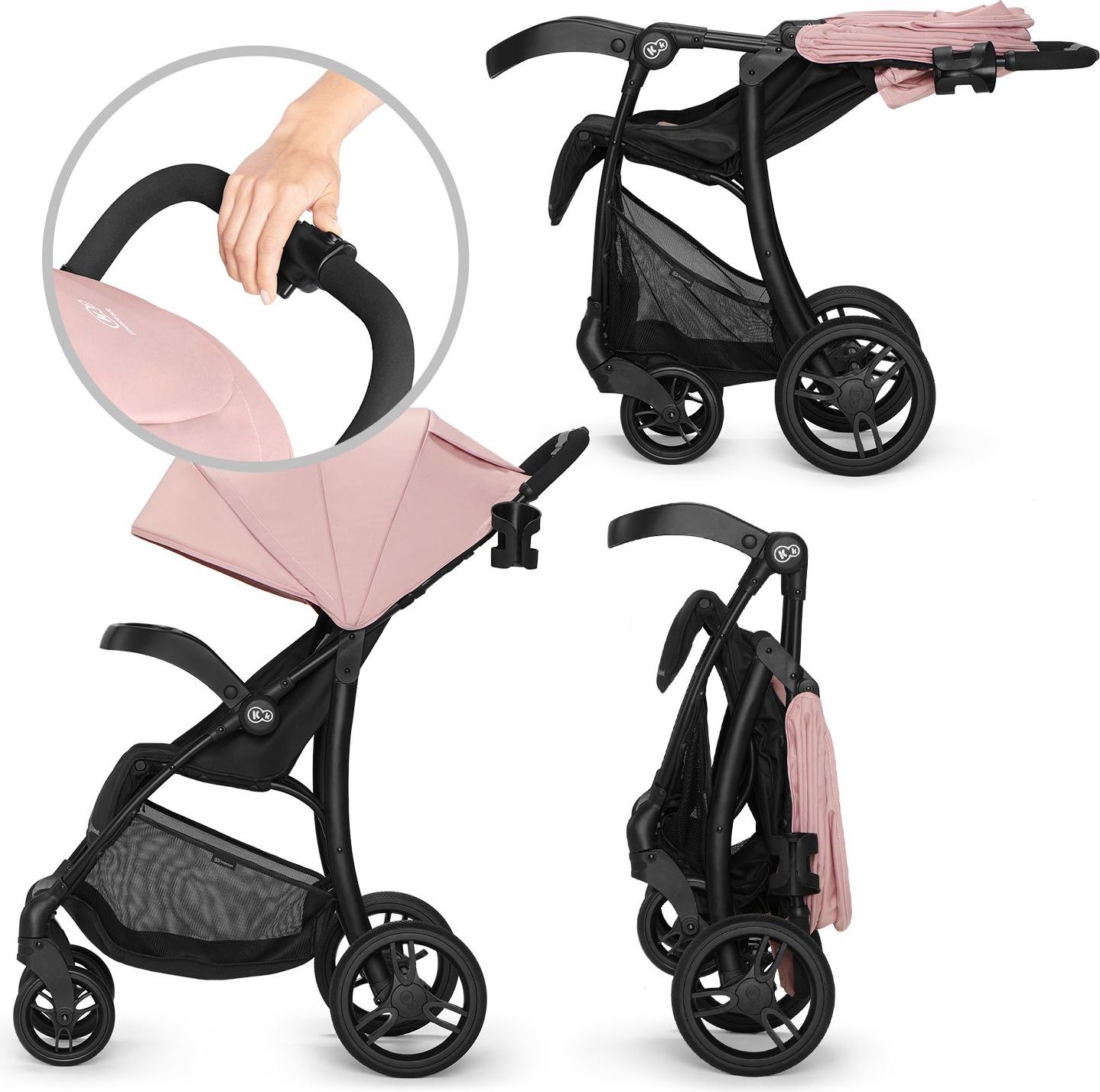 Kočárek sportovní Cruiser pink Kinderkraft 2020 - obrázek 4