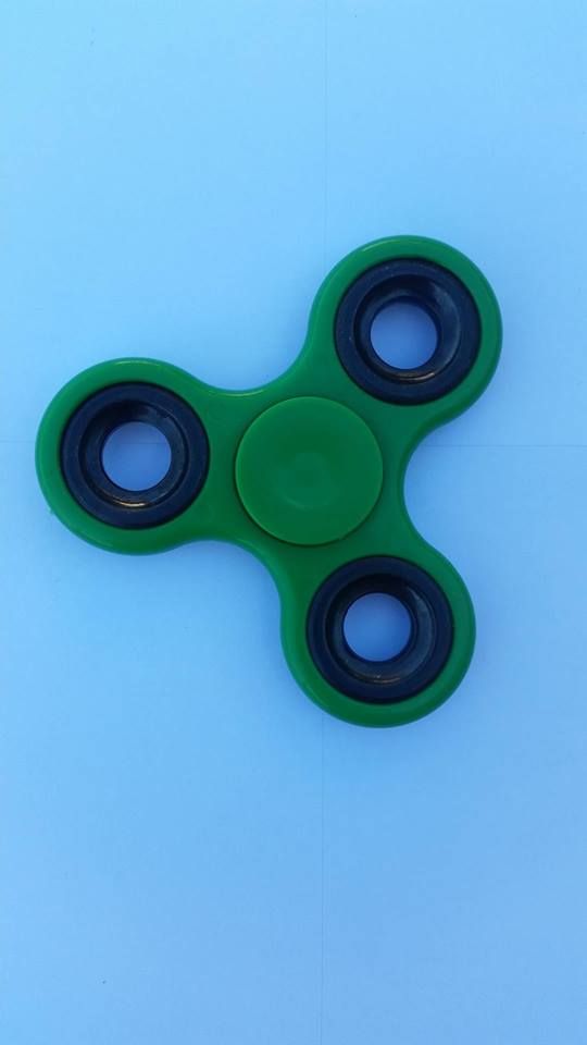 Fidget Spinner plastový zelený - obrázek 1