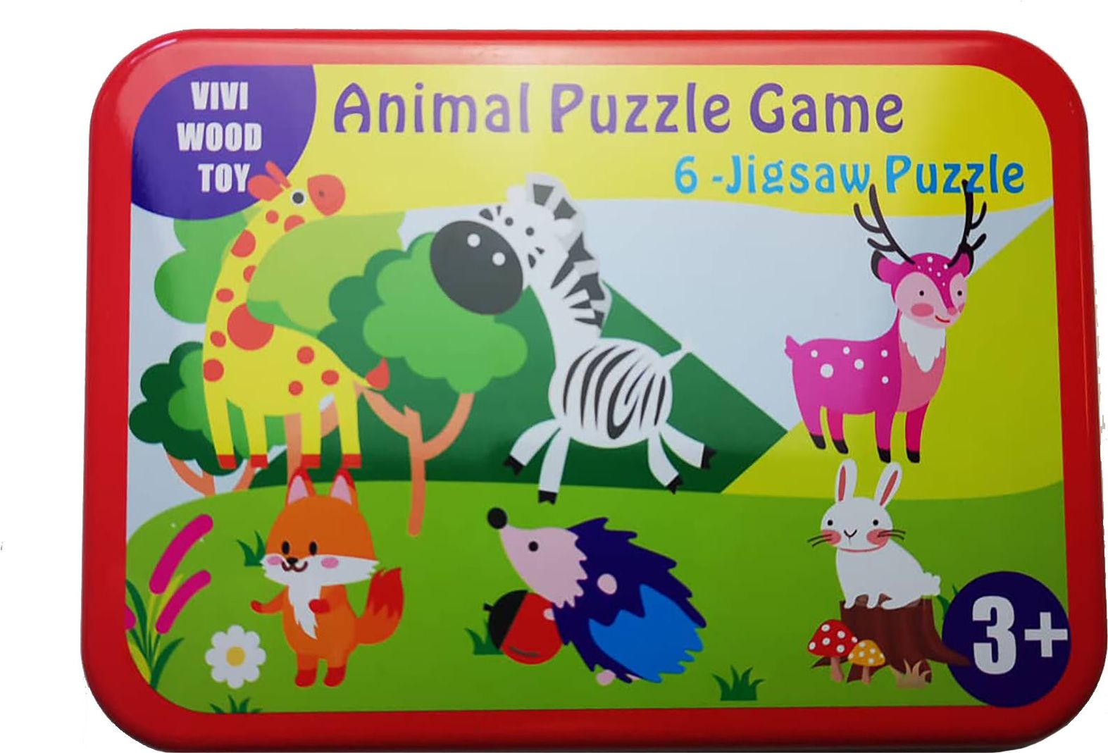 VIVI WOOD TOY Moje první puzzle 6v1 zvířátka I. - obrázek 1