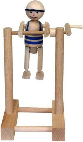 M.I.K. Cvičenec na hrazdě Dřevěný Cvičenec na hrazdě - modrý - obrázek 1