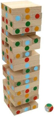 M.I.K. Věž Jenga barevná - obrázek 1