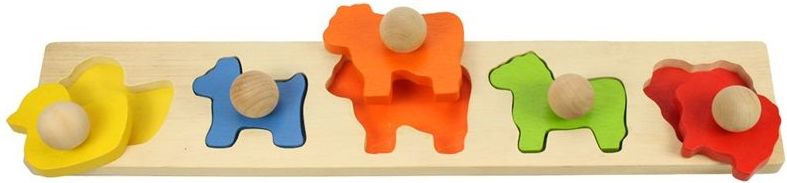 Bigjigs Baby Vkládací puzzle zvířata - obrázek 1