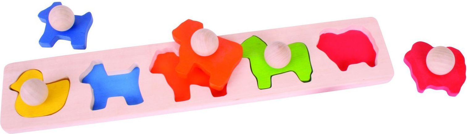 Bigjigs Baby Vkládací puzzle zvířata - obrázek 5