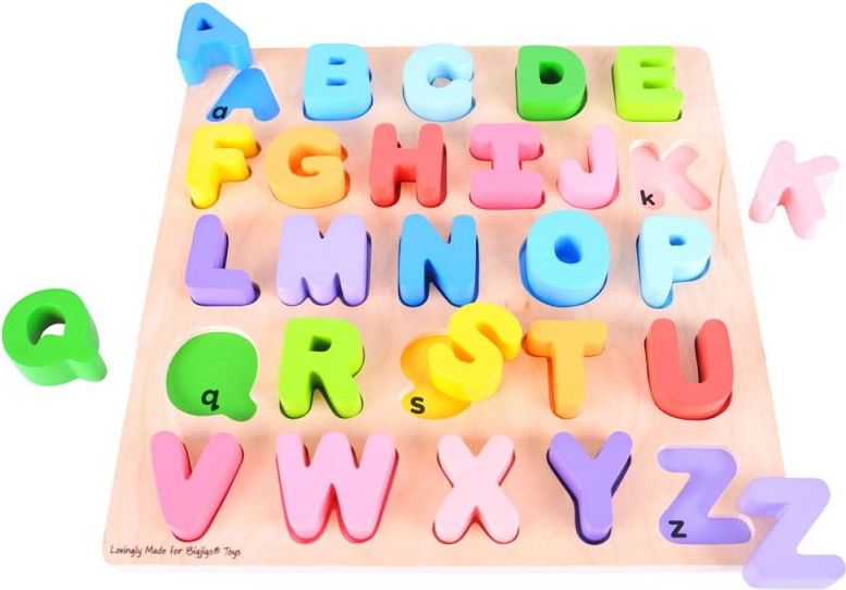 BIGJIGS TOYS Bigjigs Baby Abeceda velká písmena - obrázek 1