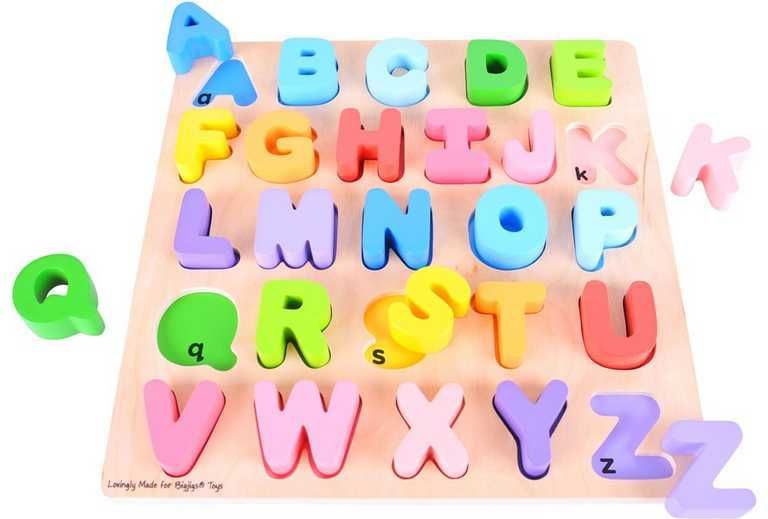 BIGJIGS TOYS Bigjigs Baby Abeceda velká písmena - obrázek 5