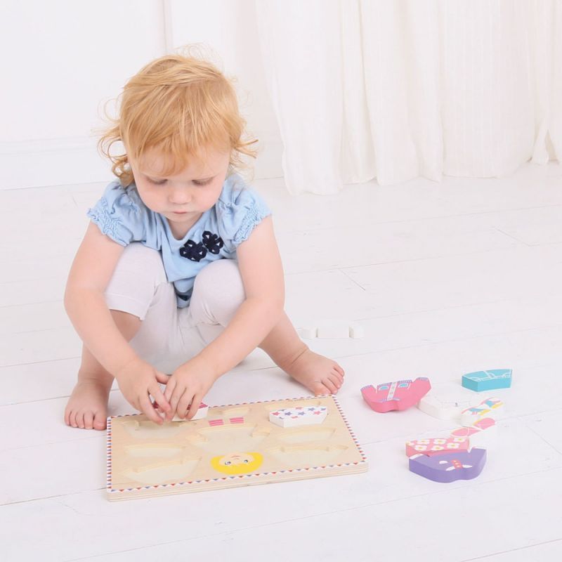 Bigjigs Baby Oblékací puzzle holčička - obrázek 2