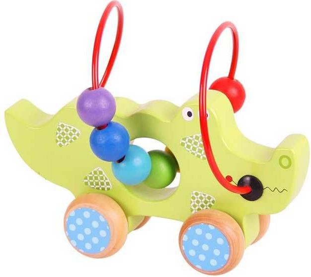 Zvířátko na kolečkách - Drátěný labyrint krokodýl (Bigjigs) - obrázek 2
