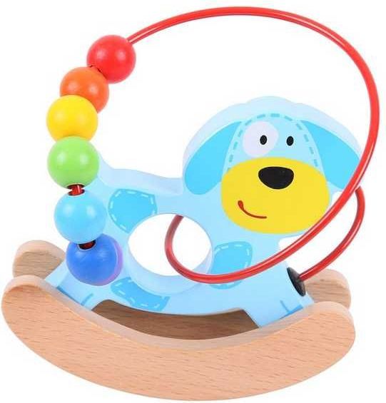 BIGJIGS TOYS Bigjigs Baby Motorický labyrint houpačka pejsek - obrázek 3