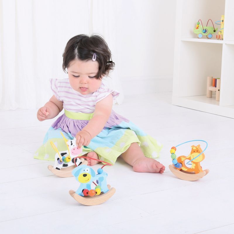 Bigjigs Baby Motorický labyrint houpačka koník - obrázek 2