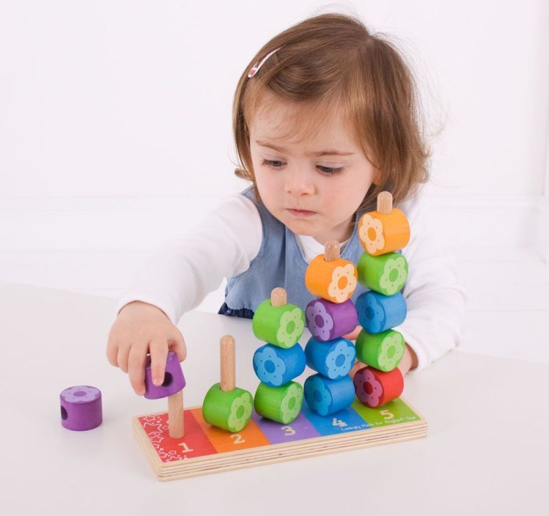 Bigjigs Baby Nasazování barevných květinek - obrázek 3