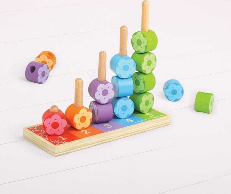 Bigjigs Baby Nasazování barevných květinek - obrázek 10