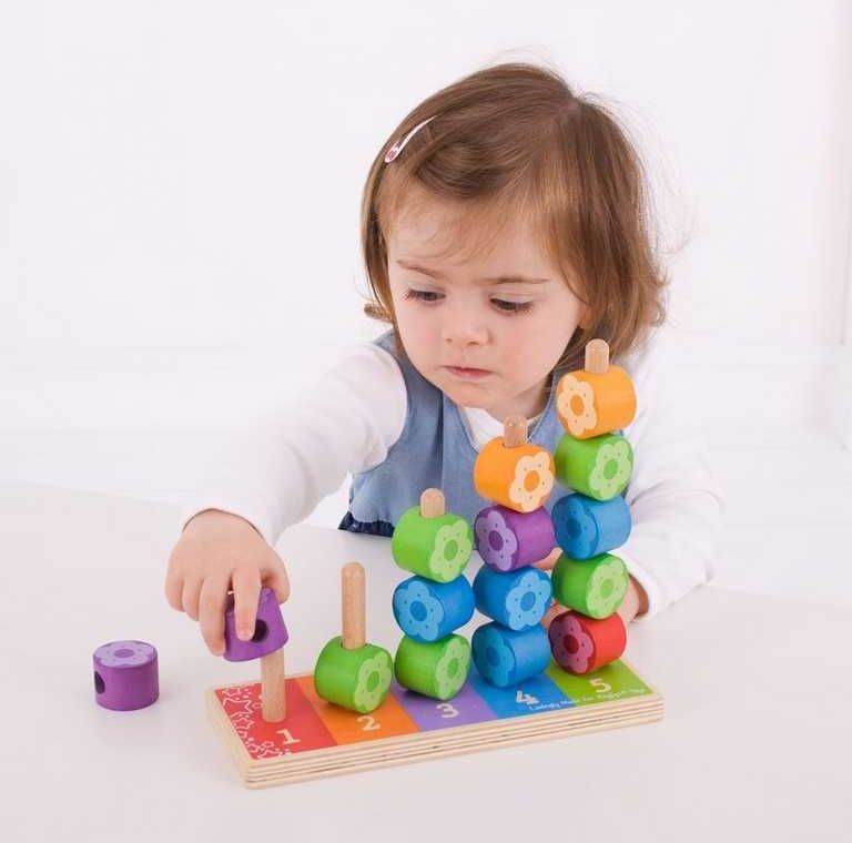 Bigjigs Baby Nasazování barevných květinek - obrázek 13