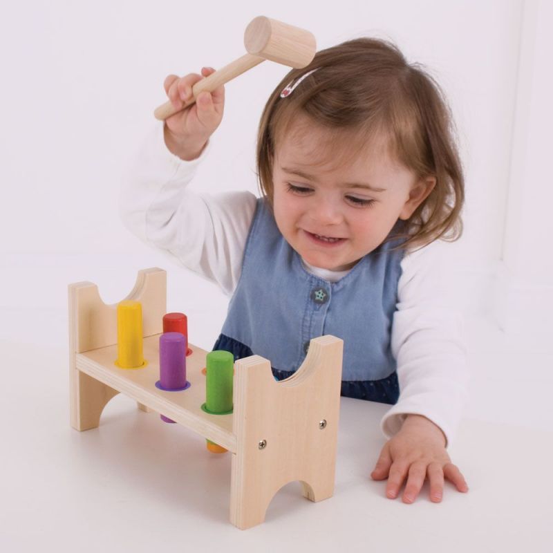 Bigjigs Baby Dřevěná zatloukačka - obrázek 3