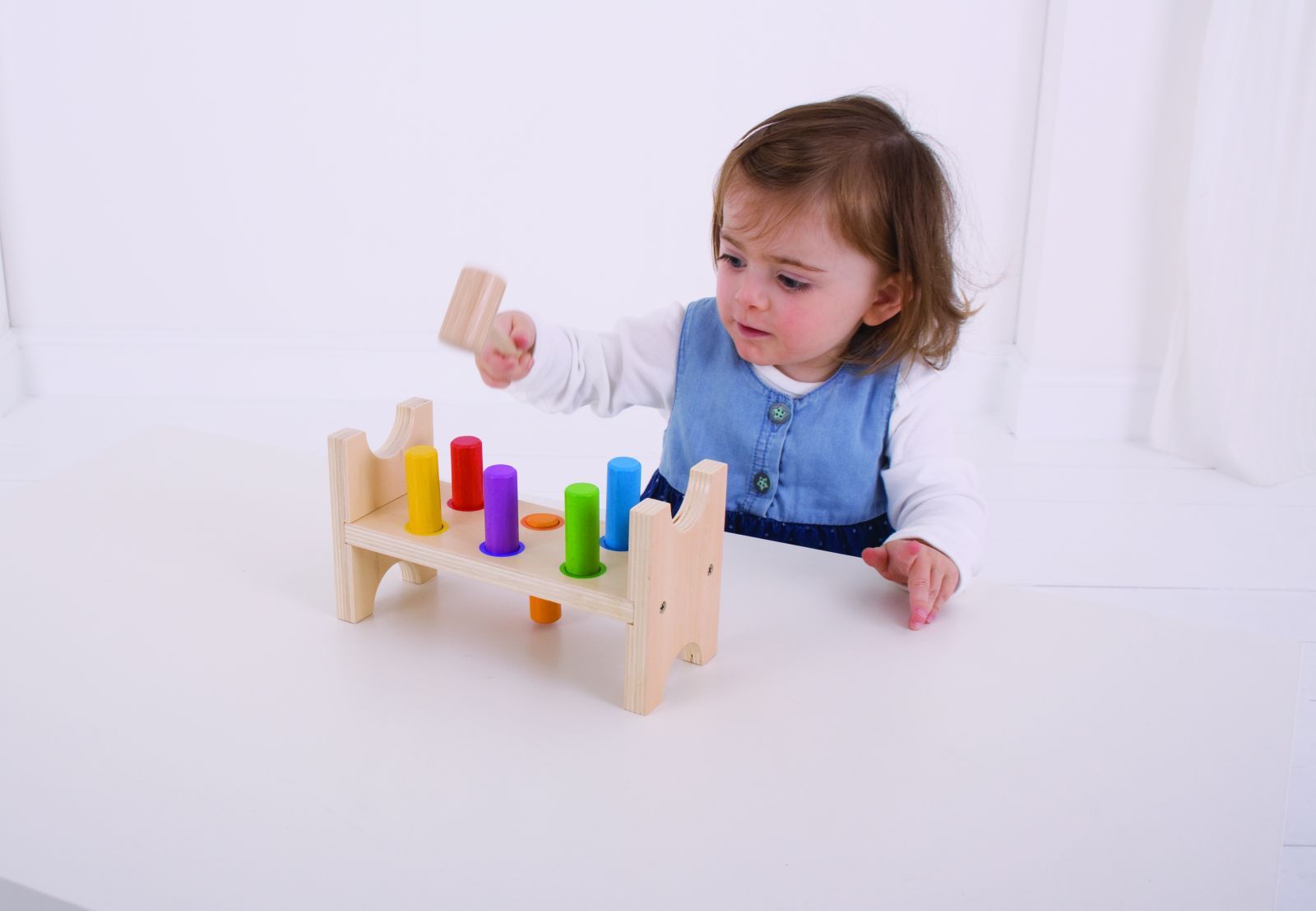 Bigjigs Baby Dřevěná zatloukačka - obrázek 8