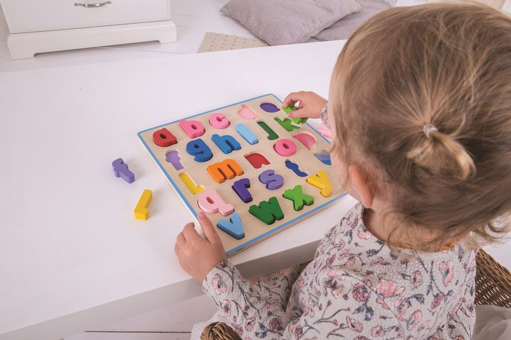 Bigjigs Baby Dřevěné puzzle Abeceda malá písmena - obrázek 7