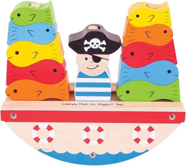 BIGJIGS TOYS Bigjigs Baby Nasazovací kostky pirát - obrázek 1