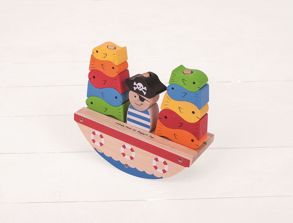 BIGJIGS TOYS Bigjigs Baby Nasazovací kostky pirát - obrázek 5