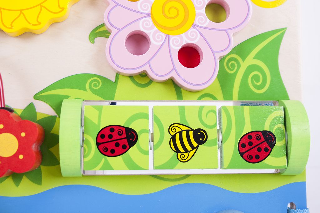 BIGJIGS TOYS Bigjigs Baby Dřevěná motorická deska květy - obrázek 14