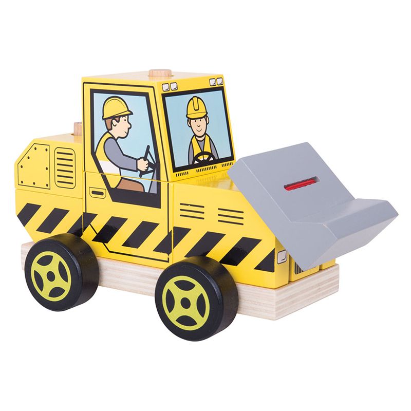 Auto skládací - Buldozer (Bigjigs) - obrázek 1