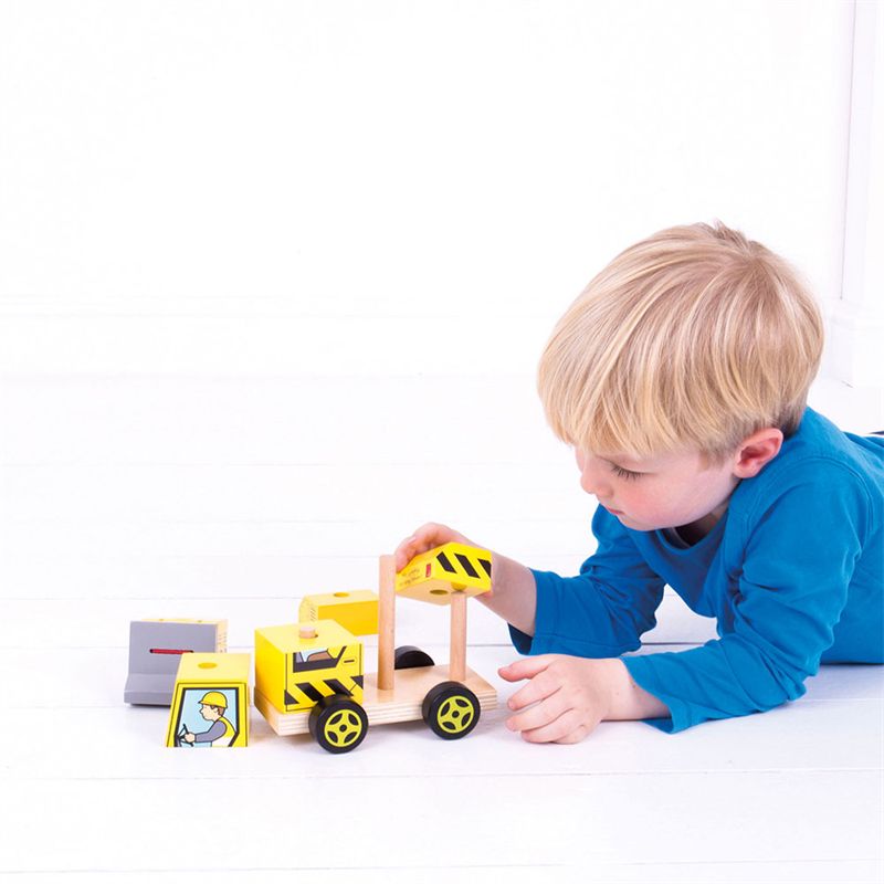 Auto skládací - Buldozer (Bigjigs) - obrázek 2