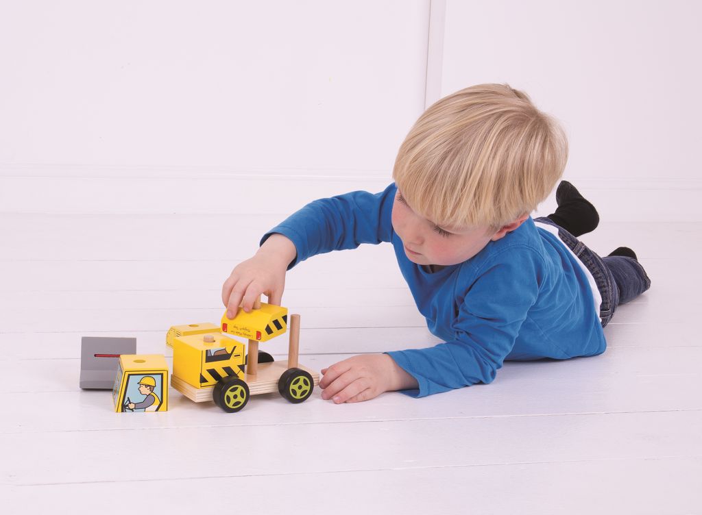 Auto skládací - Buldozer (Bigjigs) - obrázek 7