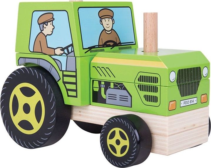 BIGJIGS TOYS Bigjigs Baby Nasazování traktor - obrázek 8