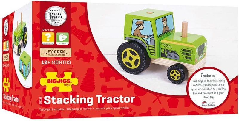 BIGJIGS TOYS Bigjigs Baby Nasazování traktor - obrázek 10
