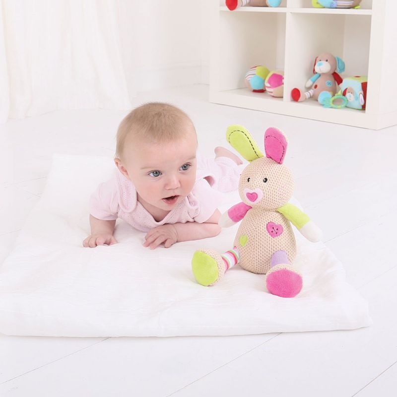 Bigjigs Toys Textilní postavička Bigjigs Baby Králíček Bella Velký - obrázek 2