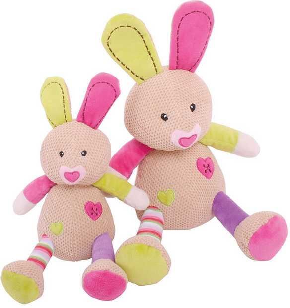 Bigjigs Toys Textilní postavička Bigjigs Baby Králíček Bella Velký - obrázek 8
