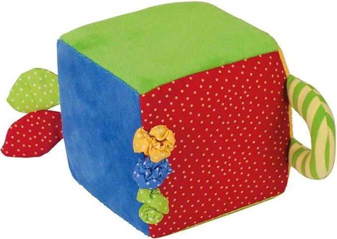 Bigjigs Toys Textilní aktivní kostka Bigjigs Baby - obrázek 1