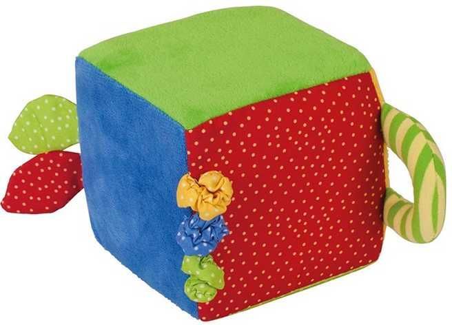 Bigjigs Toys Textilní aktivní kostka Bigjigs Baby - obrázek 5