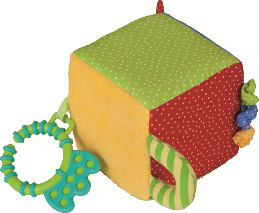 Bigjigs Toys Textilní aktivní kostka Bigjigs Baby - obrázek 7