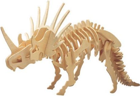 Woodcraft construction kit Woodcraft Dřevěné 3D puzzle velký Styracosaurus - obrázek 1