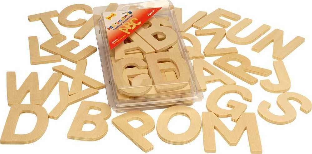 Bigjigs Toys Dřevěná abeceda velká písmena - obrázek 6