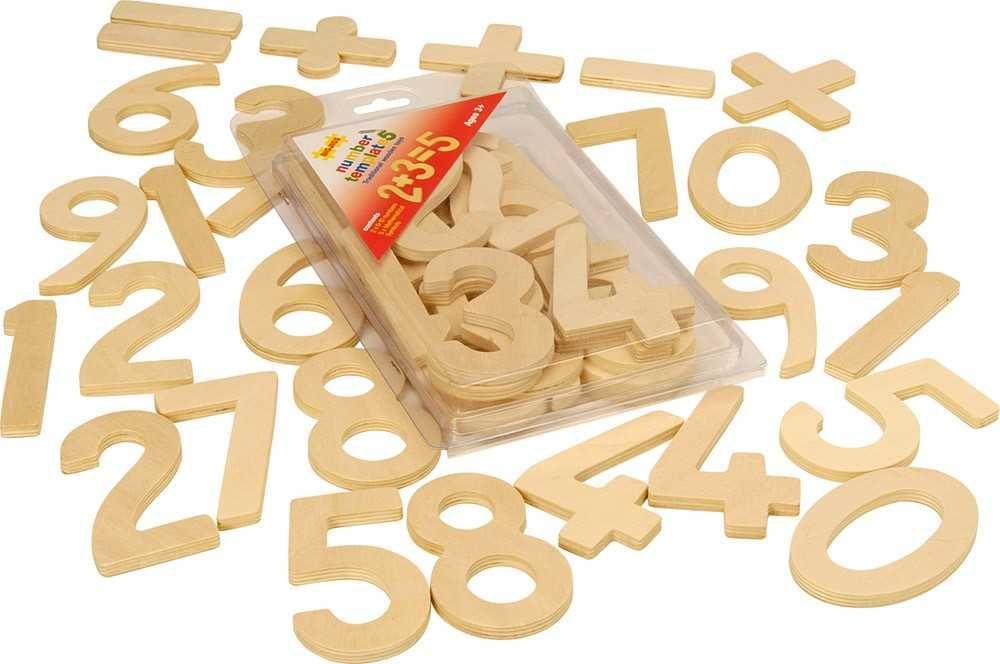Bigjigs Toys Dřevěné číslice se znaménky - obrázek 3