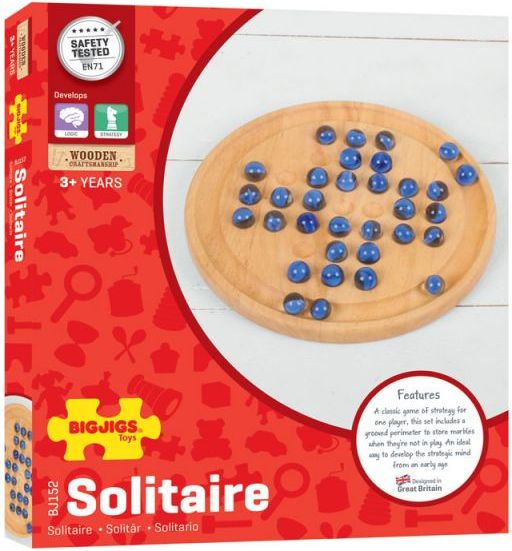 Bigjigs Toys Dřevěný solitér - obrázek 2