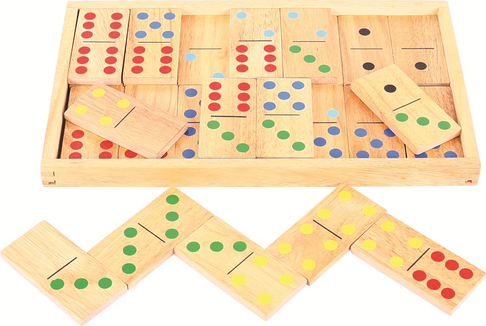 Bigjigs Toys Velké dřevěné domino - obrázek 7