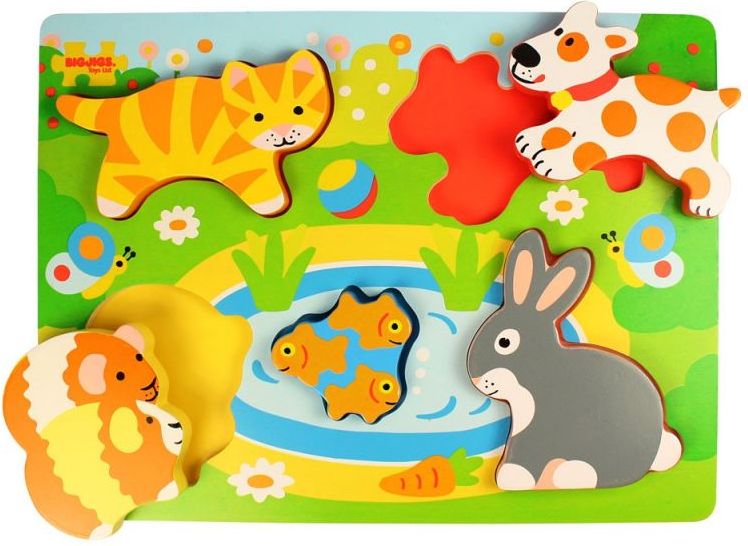 Vkládací puzzle zvířátka Bigjigs Toys - obrázek 1