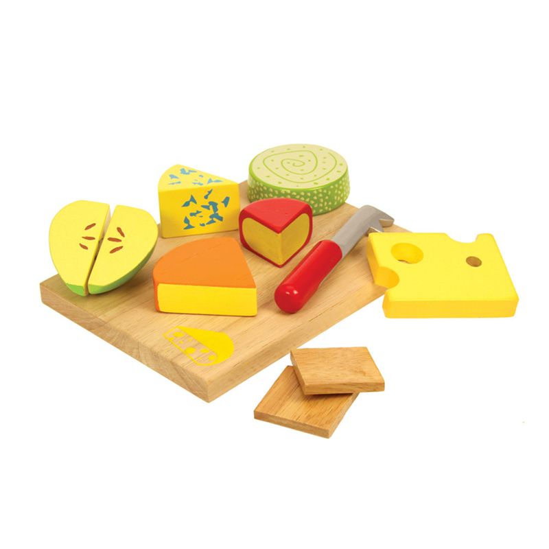 Bigjigs Toys Set dřevěých potravin sýry na desce - obrázek 4