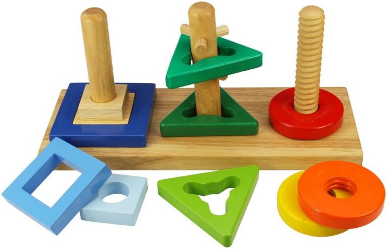 Bigjigs Toys Nasaď a otoč - obrázek 1