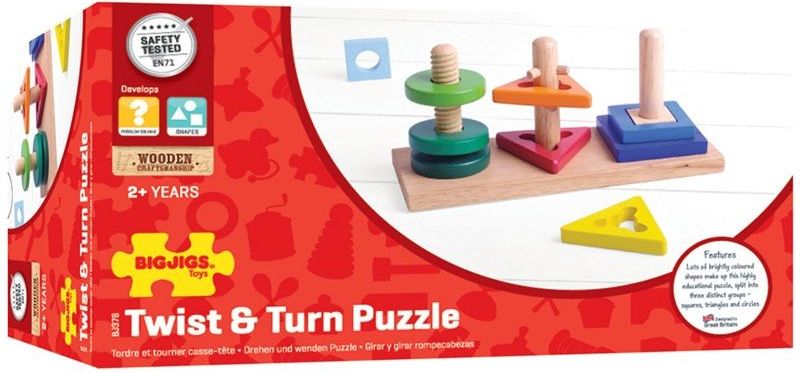 Bigjigs Toys Nasaď a otoč - obrázek 3