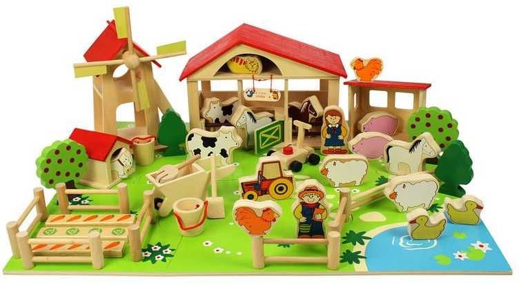 Farma - Velká dřevěná farma, 48 dílů (Bigjigs) - obrázek 8