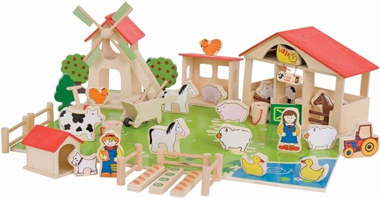 Farma - Velká dřevěná farma, 48 dílů (Bigjigs) - obrázek 9