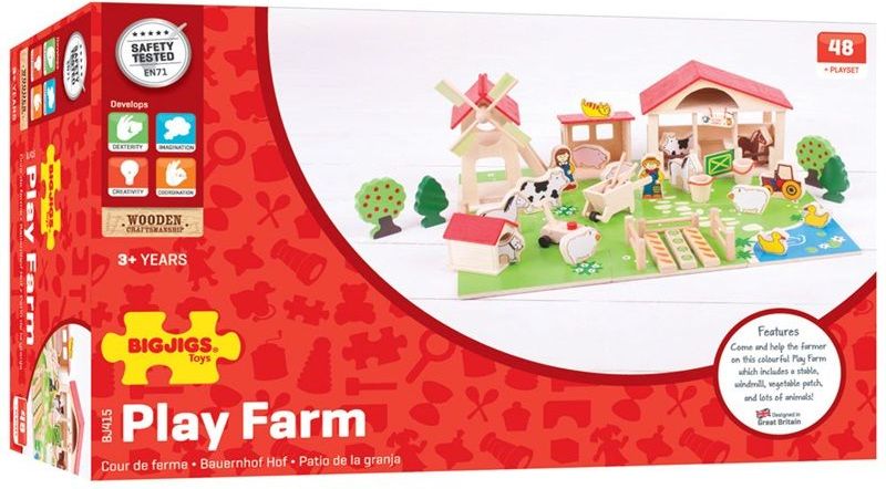 Farma - Velká dřevěná farma, 48 dílů (Bigjigs) - obrázek 10